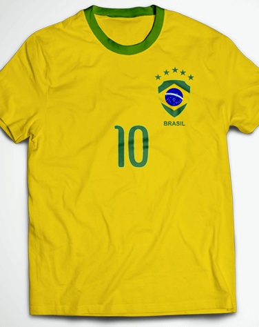 Camiseta Masculina Adulto Torcida Brasil