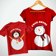 Tal Mãe, Tal Filho(a) ... Bata + Camiseta Infantil Feliz Natal