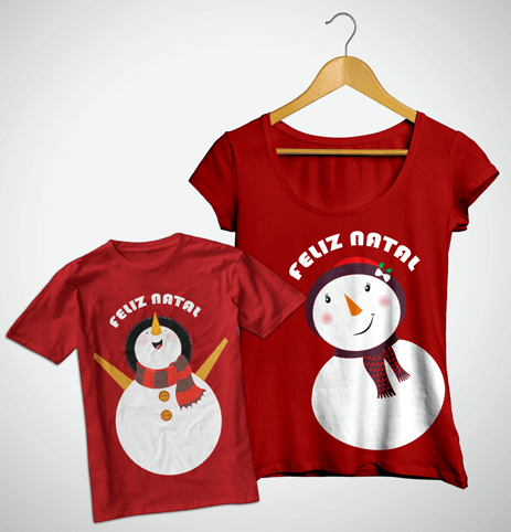→ Tal Mãe, Tal Filho(a) ... Bata + Camiseta Infantil Feliz Natal