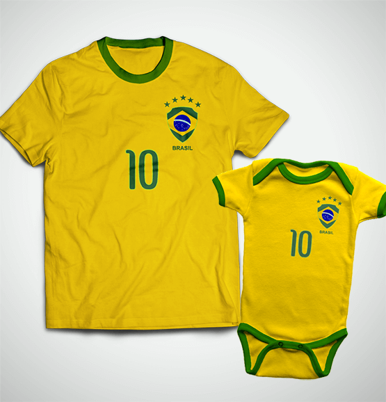 Tal Pai, Tal Filho(a) ... Torcida Brasil (Camiseta Adulto + Body)
