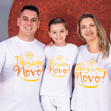 Kit Família Reveillon (Camiseta Adulto + Bata + Camiseta Infantil)